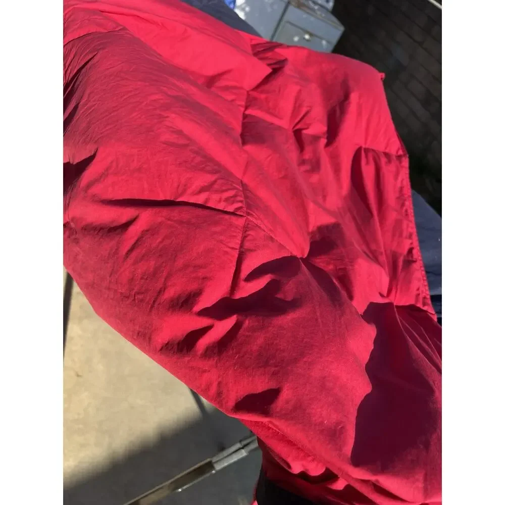 Vintage Tommy Hilfiger Red Blue Pattern REVERSIBLE Down Comforter Size Full